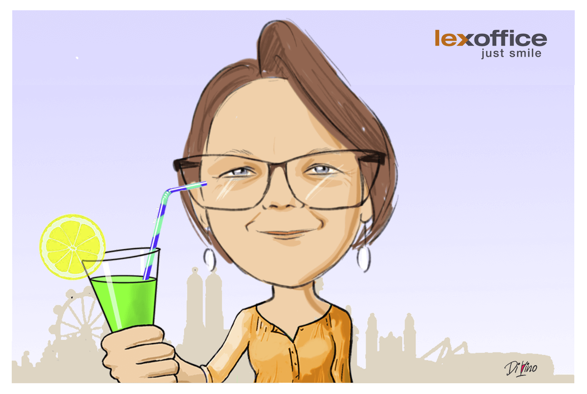 6. Lexware Office Mitarbeiter Karikatur von Di Vino